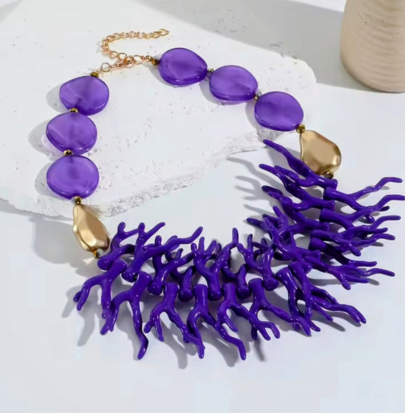 Coral Shape Beaded Necklace