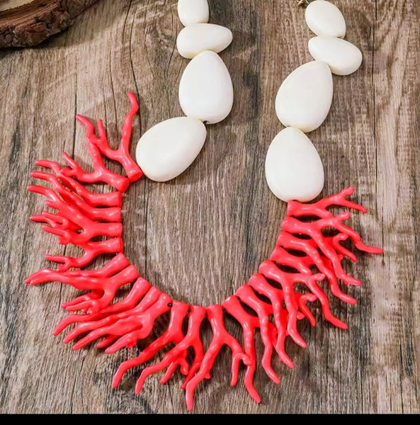Coral Shape Beaded Necklace