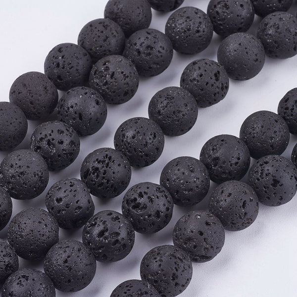 Lava Rock Bead Strand