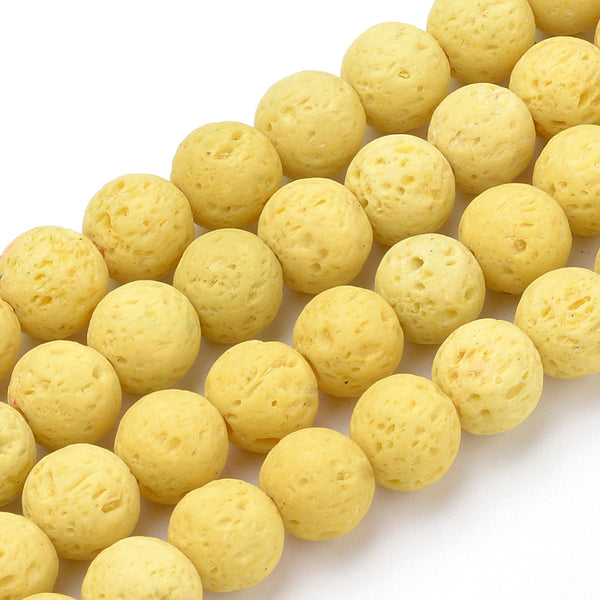 Lava Rock Bead Strand