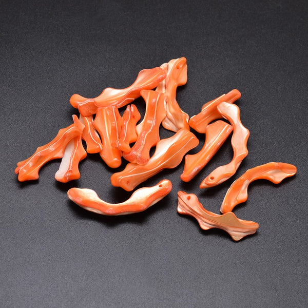 Dyed Natural Shell Nuggets Beads