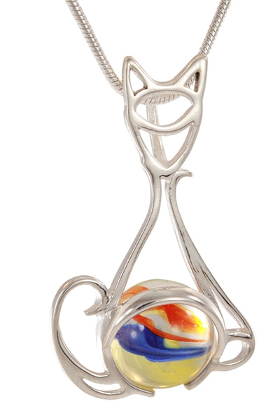 GAYM- 14MM FANCY ANIMARBLES PENDANT - SOLID STERLING SILVER