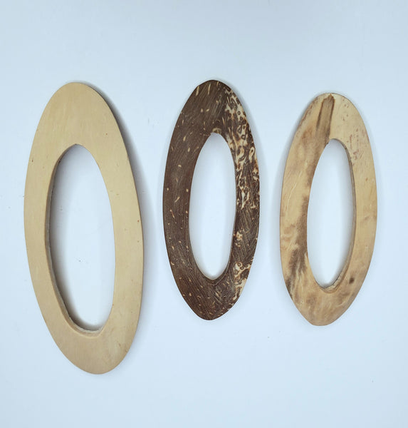 Coconut Oval Key Hole Component
