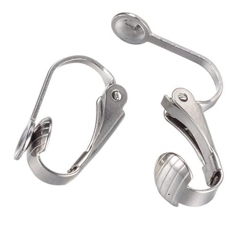 Clip On Earrings Stainless Steel