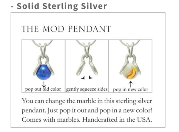 GAYM MOD PENDANT - SOLID STERLING SILVER