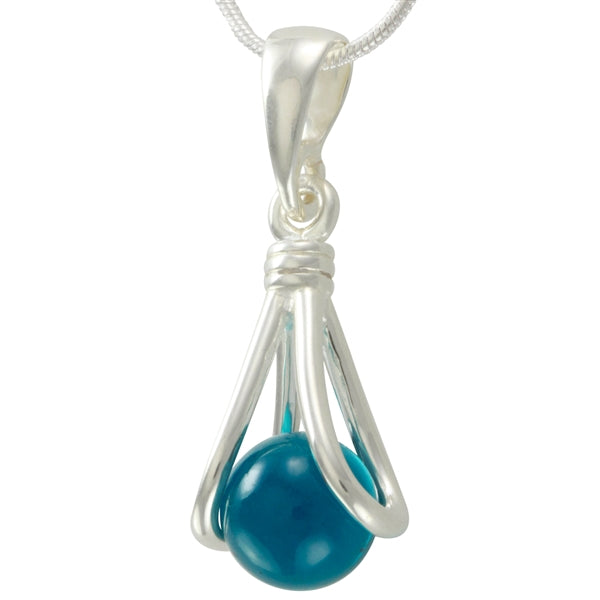 GAYM- ITTY BITTY MARBLEPOP! ATHENA PENDANT - SILVER PLATED