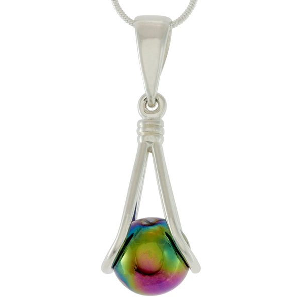GAYM- ITTY BITTY MARBLEPOP! ATHENA PENDANT - SILVER PLATED