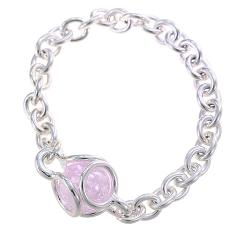 GAYM-16MM PLAYER MARBLEPOP! UNITY LINK BRACELET - SILVER PLATED