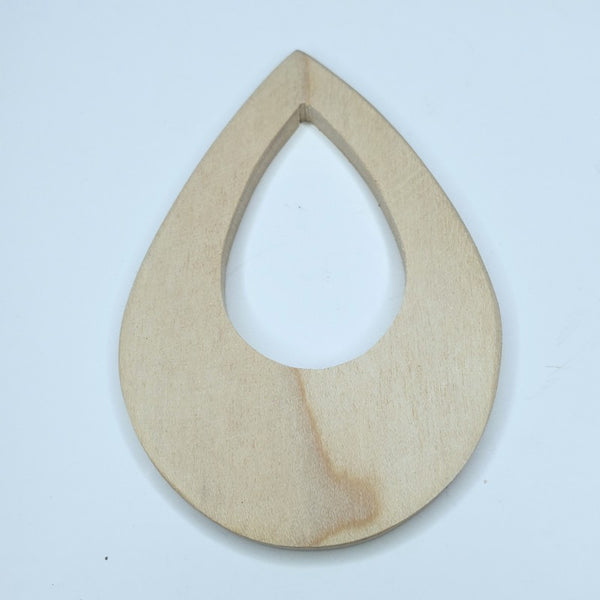 Wooden Key Hole Teardrop Component