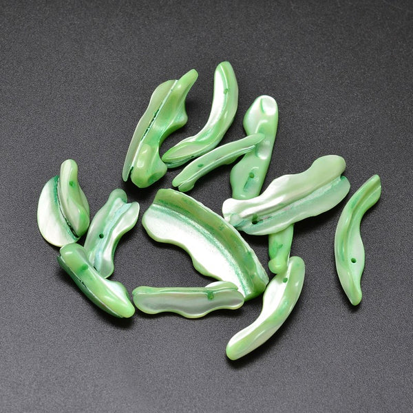 Dyed Natural Shell Nuggets Beads