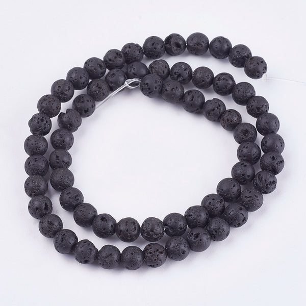 Lava Rock Bead Strand