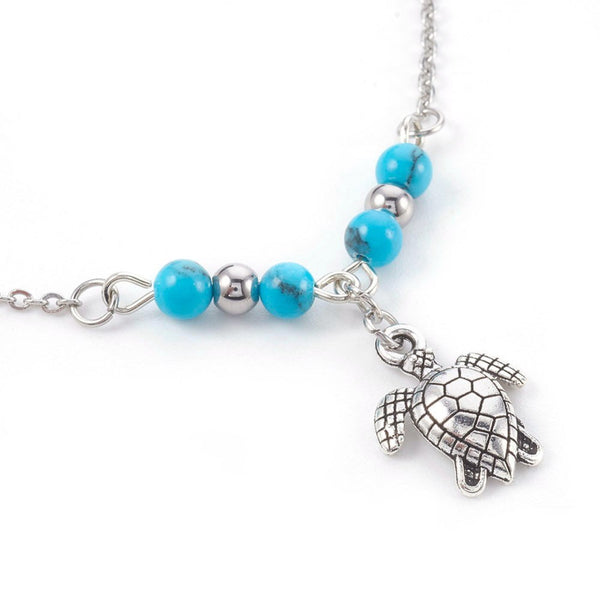 Turquoise Charm Anklet
