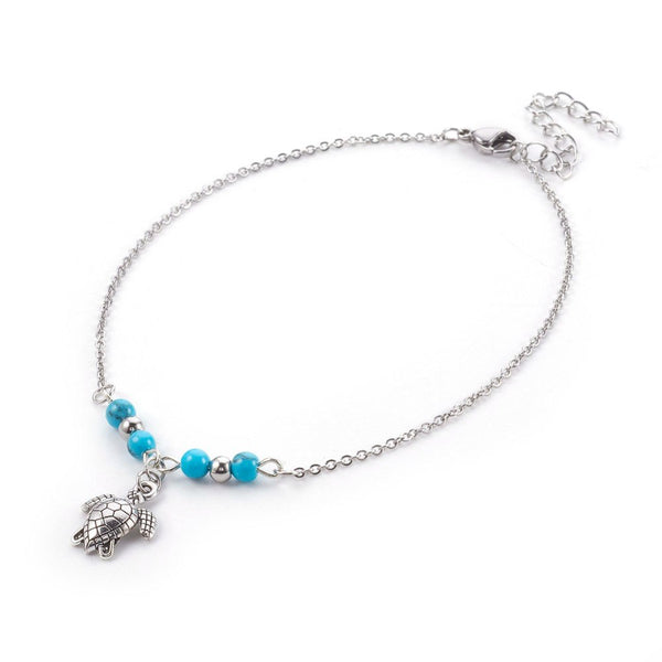 Turquoise Charm Anklet